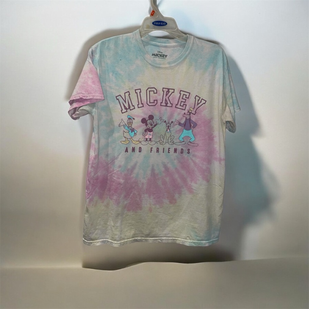 Mickey and Friends Tie Dye T Shirt Women’s Size Small